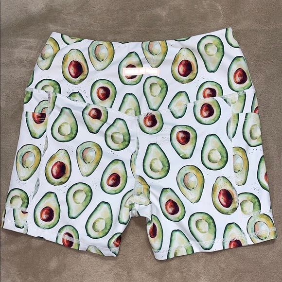 Avocado Print Women's Shorts - Picture 3 of 4